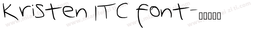 Kristen ITC font字体转换